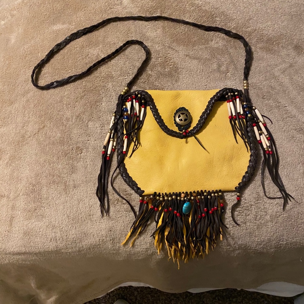 All leather crossbody purse/bag